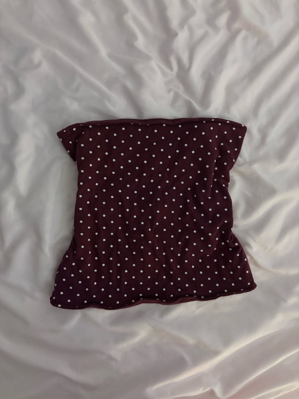 Hollister Maroon Polka Dot Tube Top